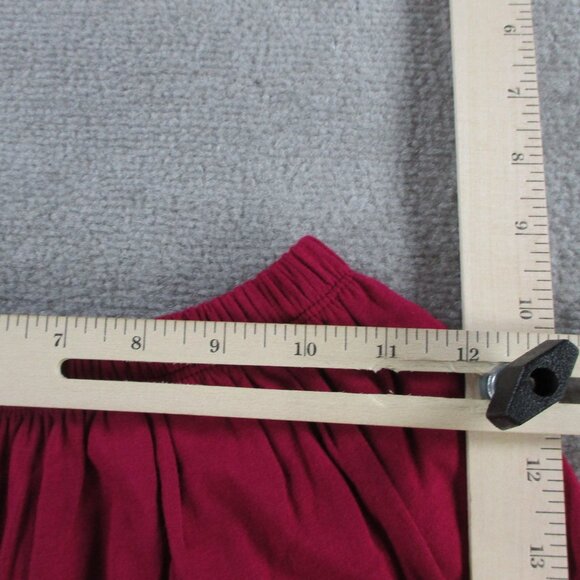 Lunya Slumberknit Long Sleeve Henley Short Set Womens XS Pomegranate Red Pajamas - Picture 11 of 16